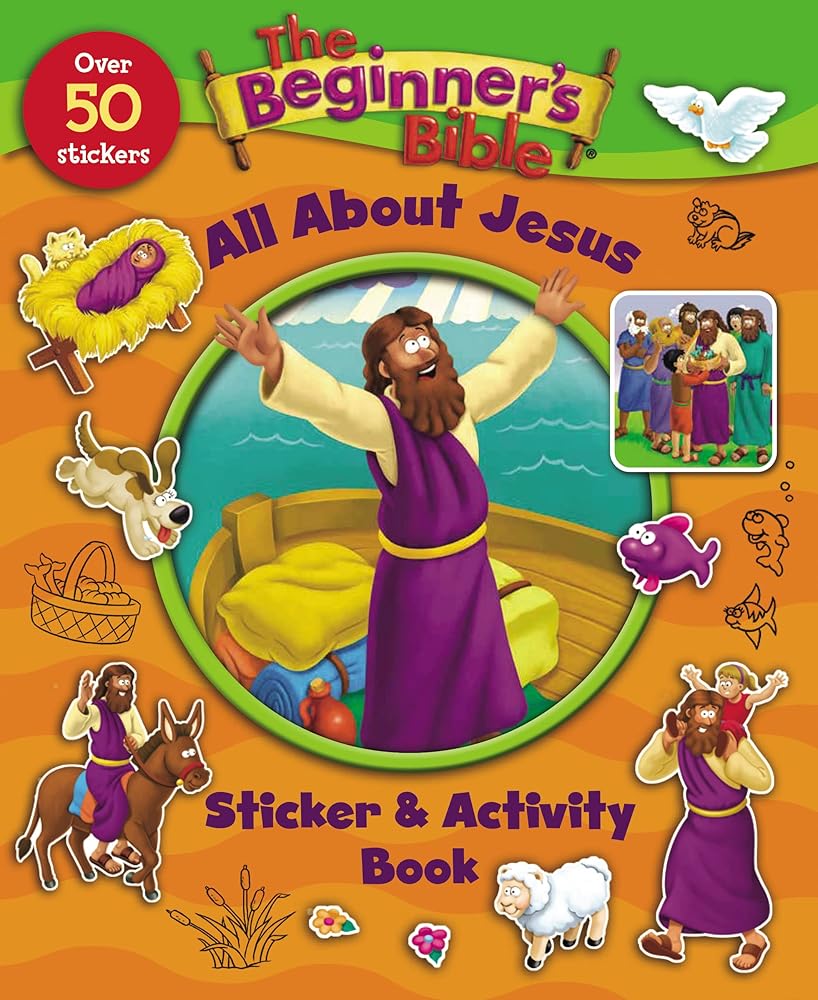 The Beginner's Bible All About Jesus Sticker and Activity Book cover image