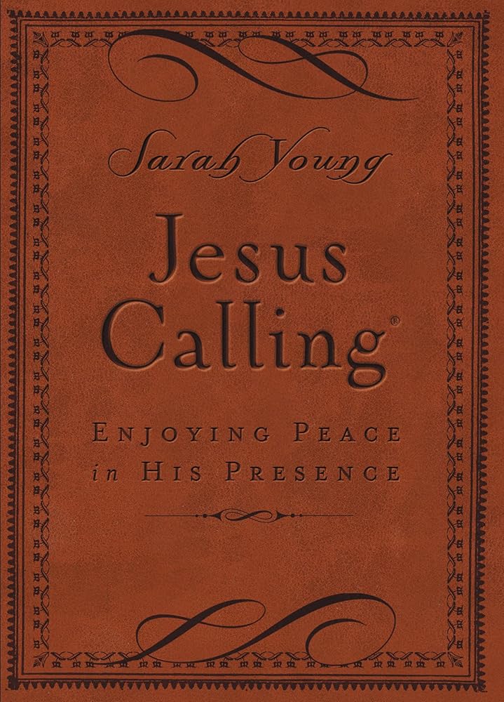 Jesus Calling, Small Brown Leathersoft, with Scripture References: Enjoying Peace in His Presence (A 365-Day Devotional) cover image