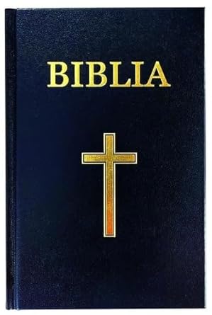 Bible en roumain version Cornilescu: Couverture rigide noire, PDJR cover image