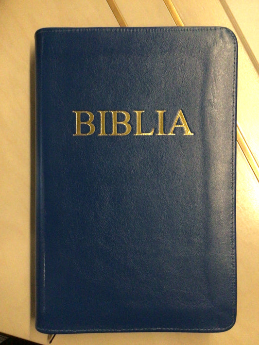 Biblia SBR 076 ZTI, PF- albastra