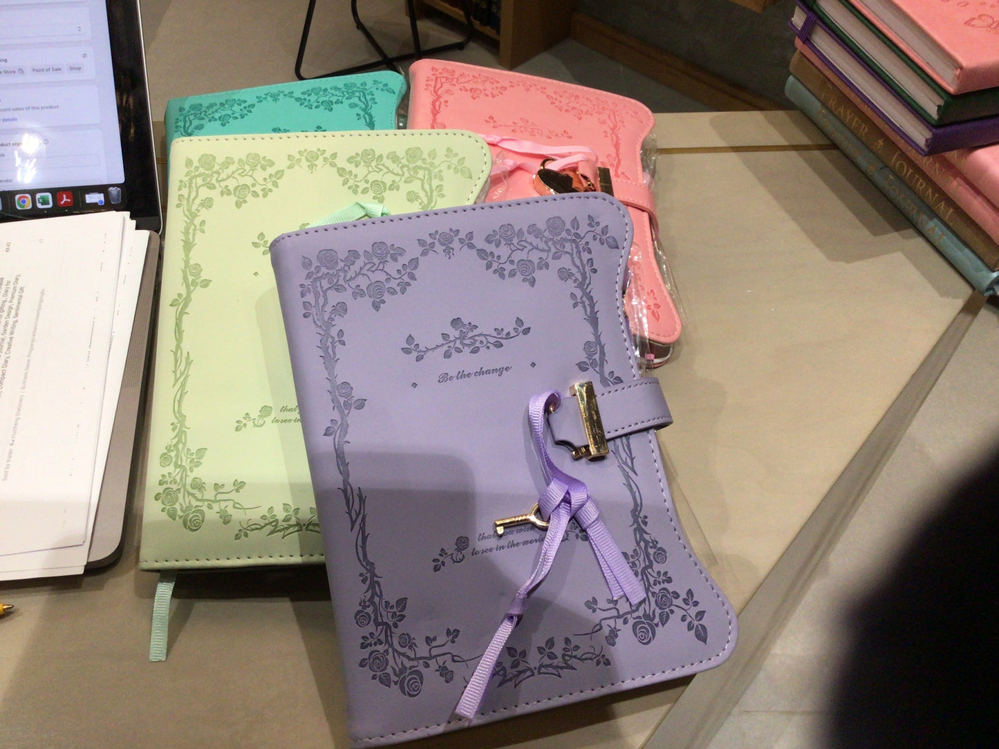 Notebook diary with lock