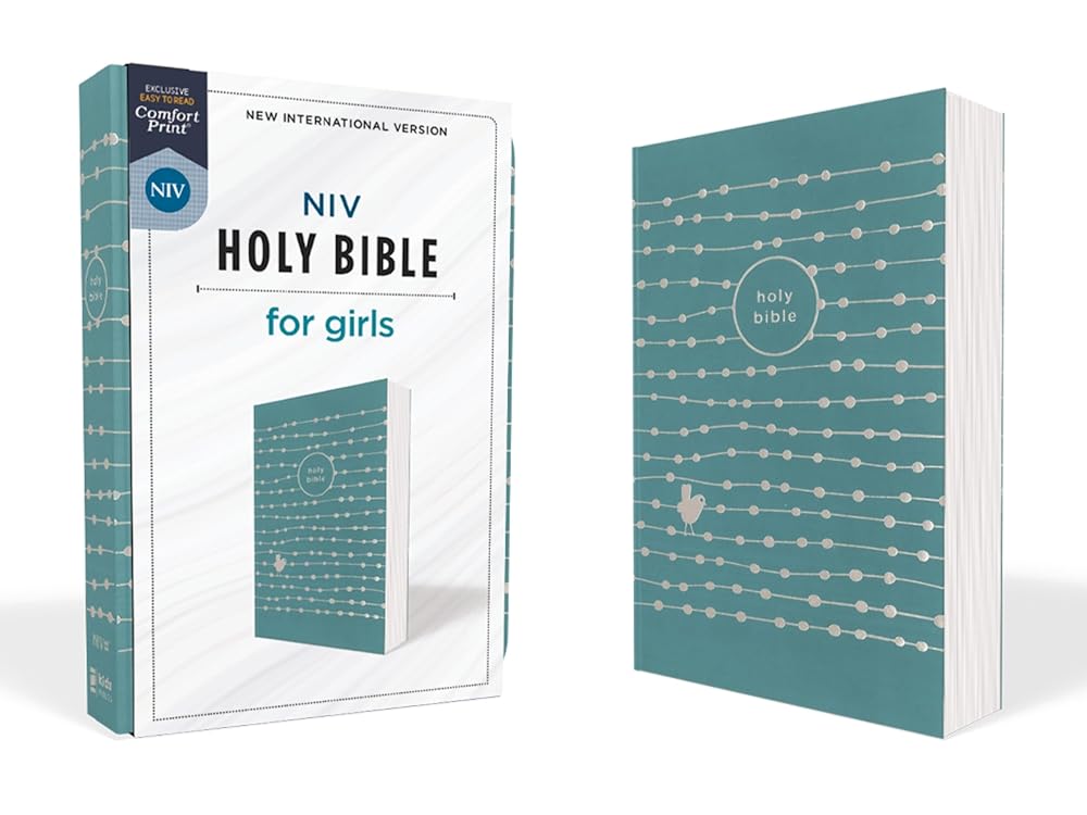 NIV, Holy Bible for Girls, Soft Touch Edition, Leathersoft, Teal, Comfort Print cover image