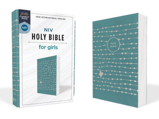 NIV, Holy Bible for Girls, Soft Touch Edition, Leathersoft, Teal, Comfort Print cover image