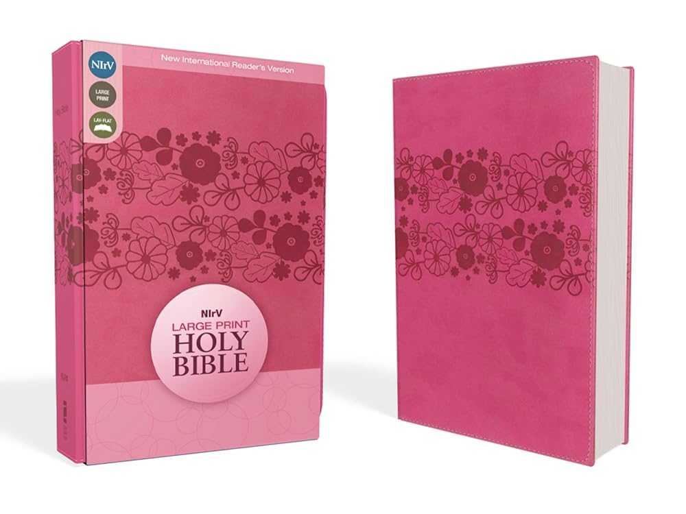 NIrV, Holy Bible, Large Print, Leathersoft, Pink cover image