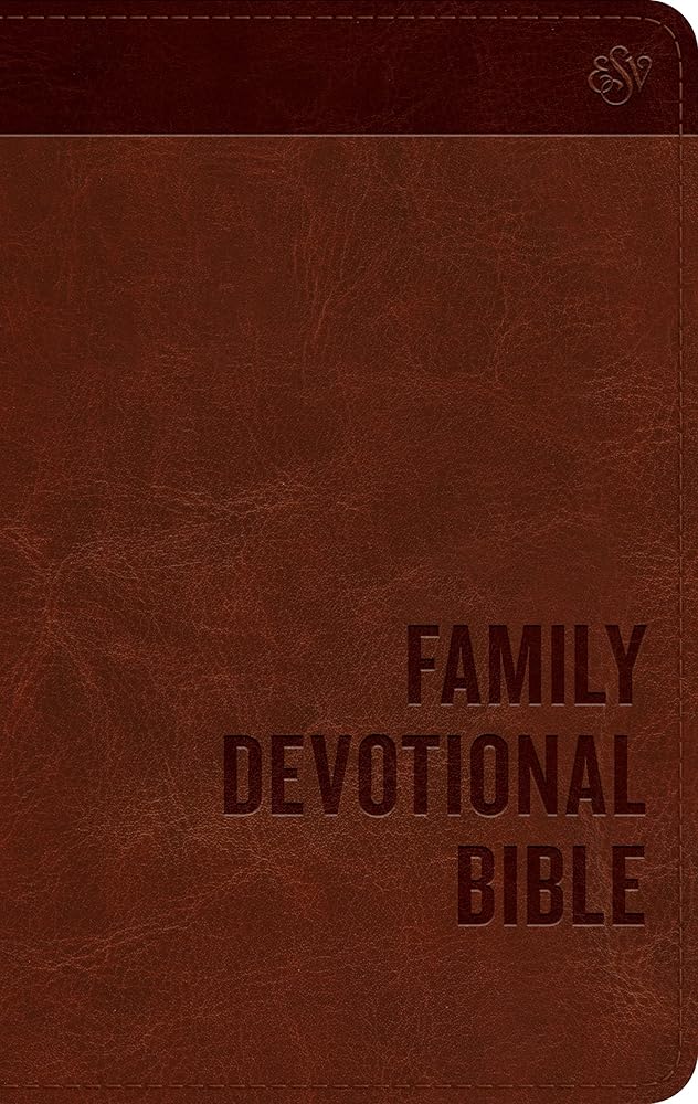 Family Devotional Bible: English Standard Version, Brown, Trutone, Children cover image