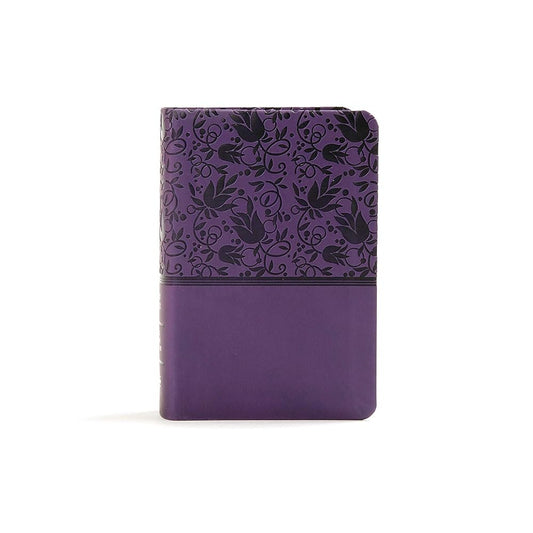 KJV Large Print Compact Reference Bible, Purple LeatherTouch, Red Letter, Pure Cambridge Text, Presentation Page, Cross-References, Full-Color Maps, Easy-to-Read Bible MCM Type cover image