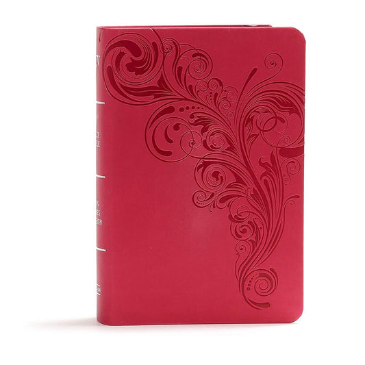 KJV Compact Reference Bible, Pink LeatherTouch, Red Letter, Pure Cambridge Text, Presentation Page, Cross-References, Full-Color Maps, Easy-to-Read Bible MCM Type cover image