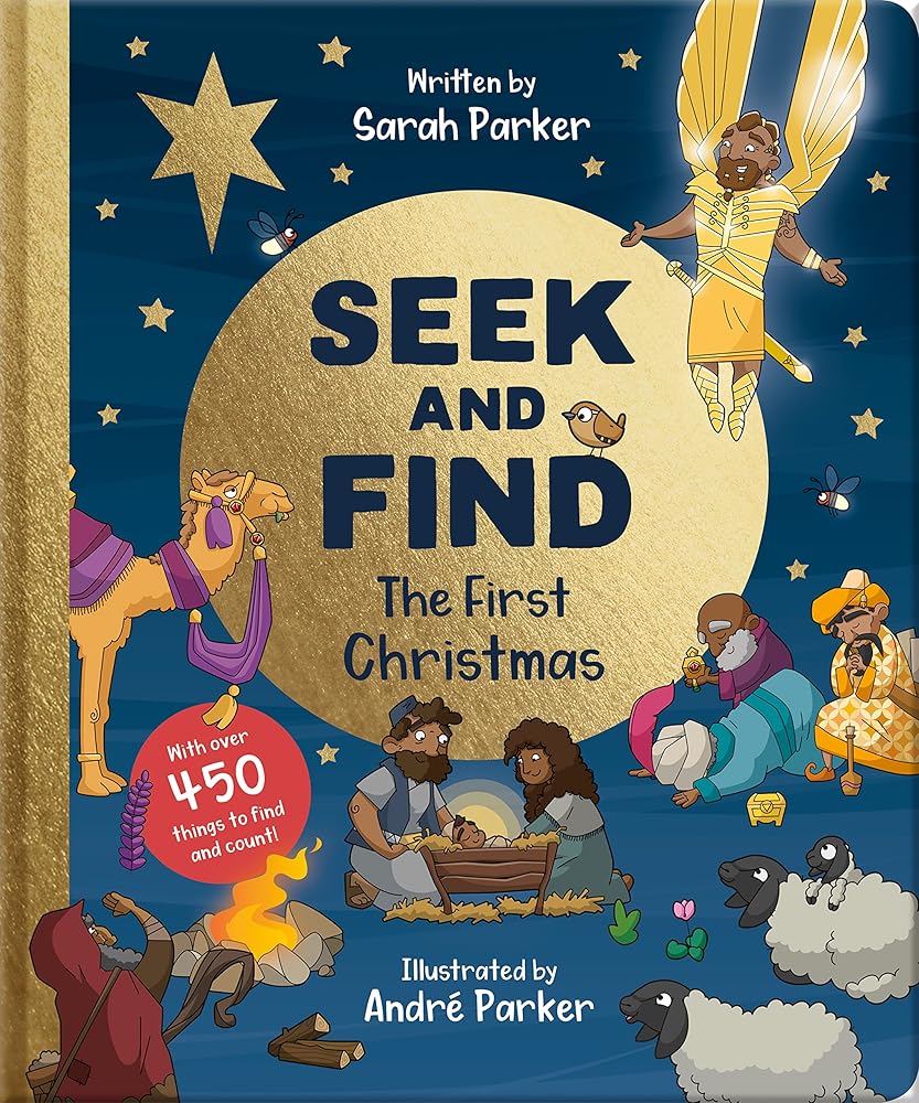 Seek and Find: The First Christmas: With over 450 Things to Find and Count! (Fun interactive Christian book to gift kids ages 2-4) cover image