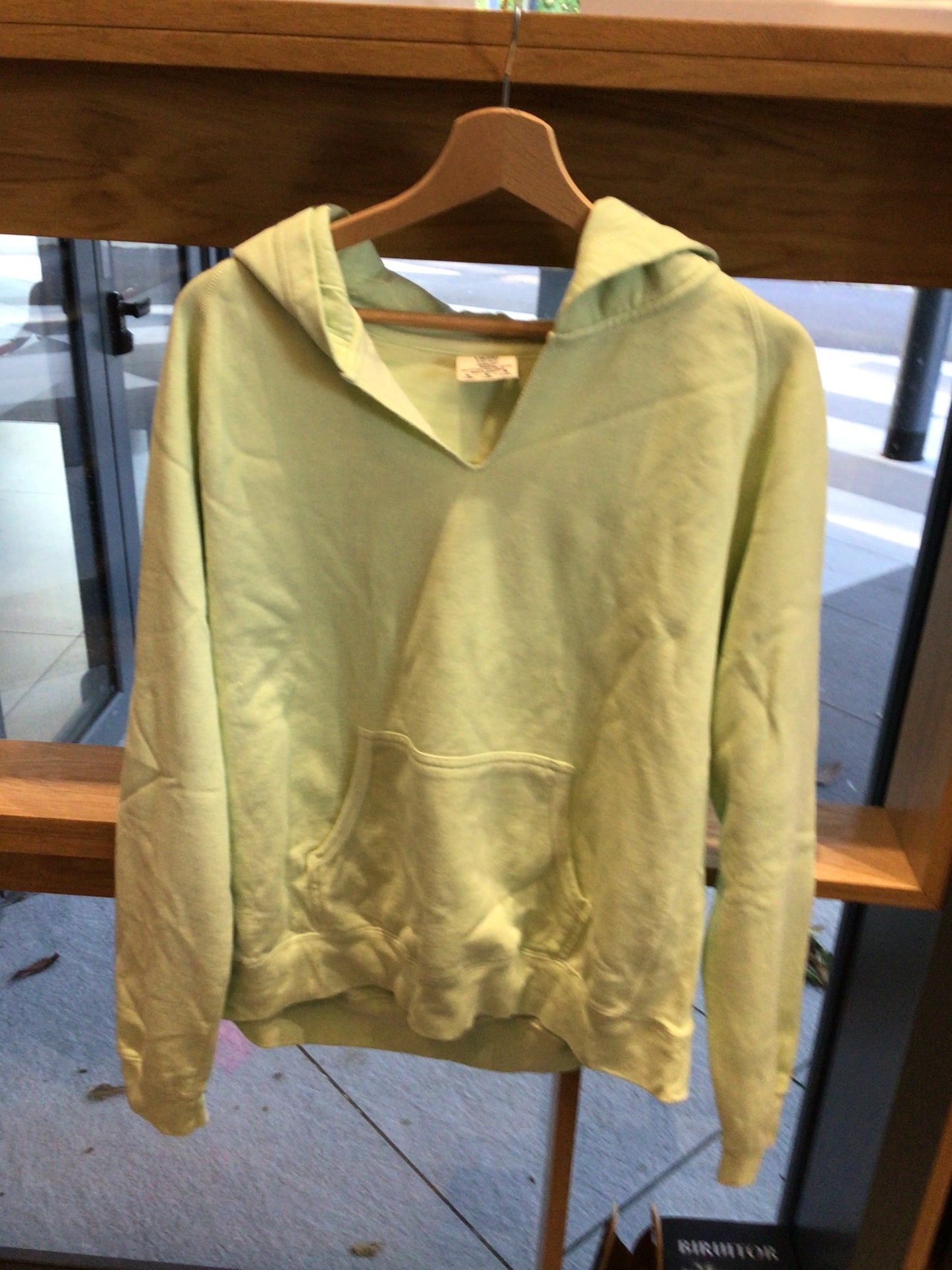 Light green hoodie “He brought me” Msize